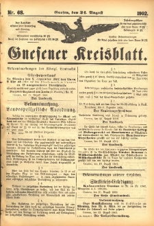 Gnesener Kreisblatt 1902.08.24 Nr68