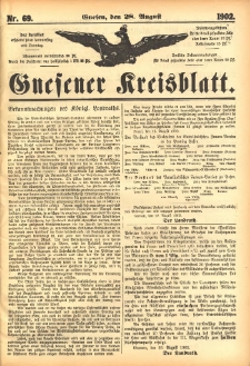 Gnesener Kreisblatt 1902.08.28 Nr69