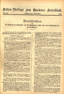 Extra-Beilage zum Gnesener Kreisblatt 1902.09.07 Nr72