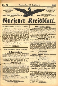 Gnesener Kreisblatt 1902.09.11 Nr73