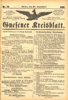 Gnesener Kreisblatt 1902.09.21 Nr76