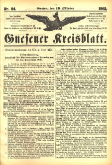 Gnesener Kreisblatt 1902.10.19 Nr84