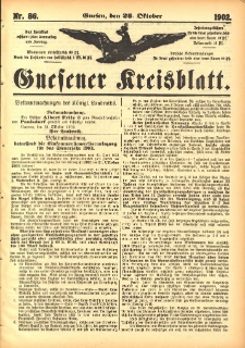 Gnesener Kreisblatt 1902.10.26 Nr86