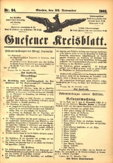 Gnesener Kreisblatt 1902.11.23 Nr94