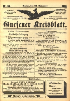 Gnesener Kreisblatt 1902.11.27 Nr95
