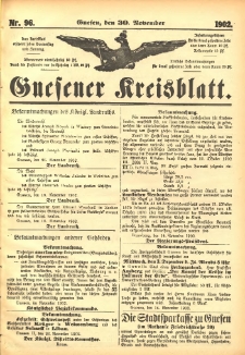 Gnesener Kreisblatt 1902.11.30 Nr96
