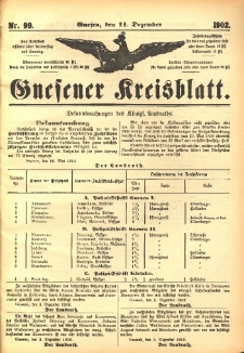 Gnesener Kreisblatt 1902.12.11 Nr99