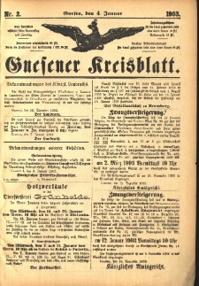 Gnesener Kreisblatt 1903.01.04 Nr2