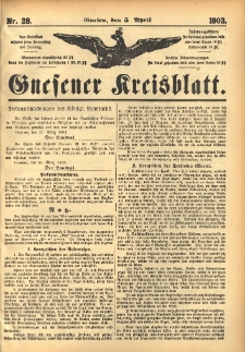 Gnesener Kreisblatt 1903.04.05 Nr28