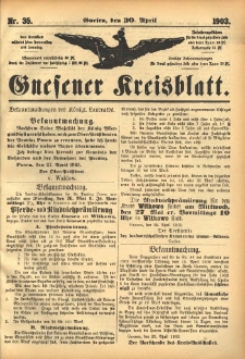 Gnesener Kreisblatt 1903.04.30 Nr35