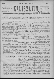 Kaliszanin : gazeta miasta Kalisza i jego okolic