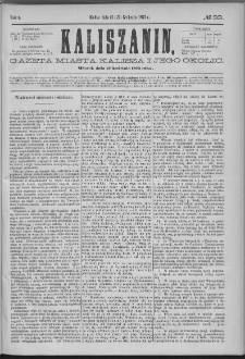 Kaliszanin : gazeta miasta Kalisza i jego okolic