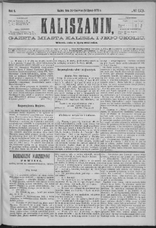 Kaliszanin : gazeta miasta Kalisza i jego okolic