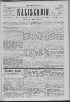 Kaliszanin : gazeta miasta Kalisza i jego okolic