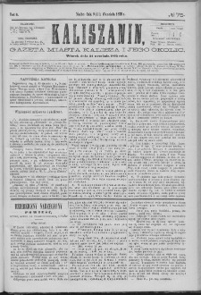 Kaliszanin : gazeta miasta Kalisza i jego okolic