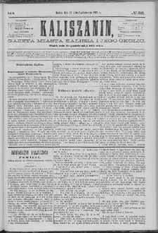 Kaliszanin : gazeta miasta Kalisza i jego okolic