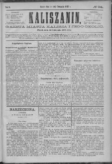 Kaliszanin : gazeta miasta Kalisza i jego okolic