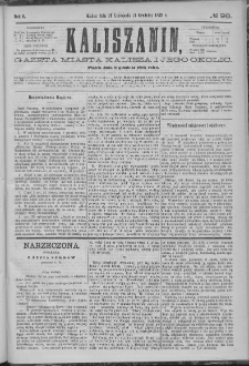 Kaliszanin : gazeta miasta Kalisza i jego okolic