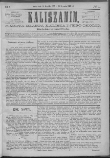 Kaliszanin : gazeta miasta Kalisza i jego okolic