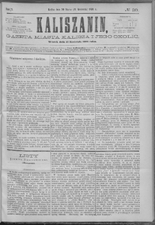 Kaliszanin : gazeta miasta Kalisza i jego okolic