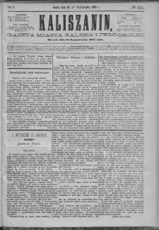 Kaliszanin : gazeta miasta Kalisza i jego okolic
