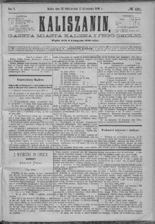 Kaliszanin : gazeta miasta Kalisza i jego okolic