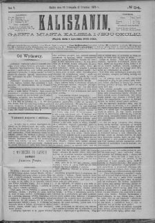 Kaliszanin : gazeta miasta Kalisza i jego okolic
