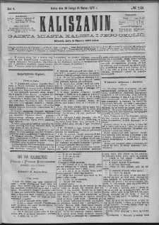 Kaliszanin : gazeta miasta Kalisza i jego okolic