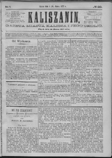 Kaliszanin : gazeta miasta Kalisza i jego okolic