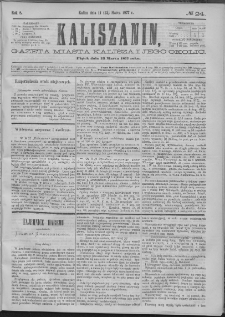 Kaliszanin : gazeta miasta Kalisza i jego okolic