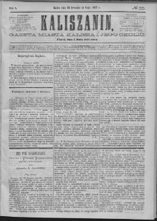 Kaliszanin : gazeta miasta Kalisza i jego okolic