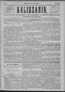 Kaliszanin : gazeta miasta Kalisza i jego okolic