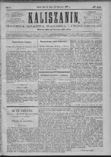 Kaliszanin : gazeta miasta Kalisza i jego okolic