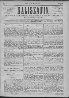 Kaliszanin : gazeta miasta Kalisza i jego okolic