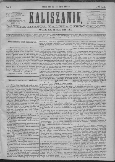 Kaliszanin : gazeta miasta Kalisza i jego okolic