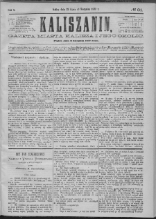 Kaliszanin : gazeta miasta Kalisza i jego okolic