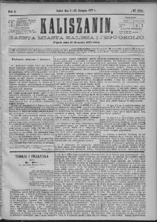 Kaliszanin : gazeta miasta Kalisza i jego okolic