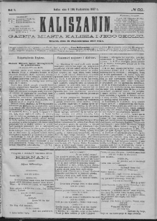 Kaliszanin : gazeta miasta Kalisza i jego okolic