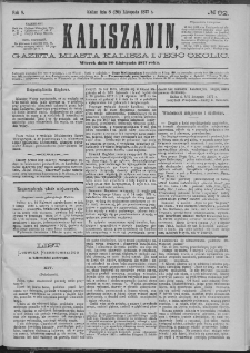 Kaliszanin : gazeta miasta Kalisza i jego okolic