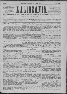 Kaliszanin : gazeta miasta Kalisza i jego okolic