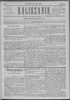 Kaliszanin : gazeta miasta Kalisza i jego okolic