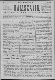 Kaliszanin : gazeta miasta Kalisza i jego okolic