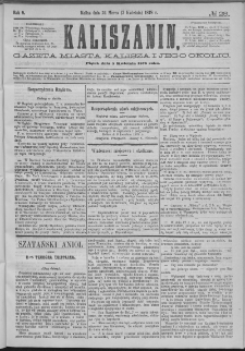 Kaliszanin : gazeta miasta Kalisza i jego okolic