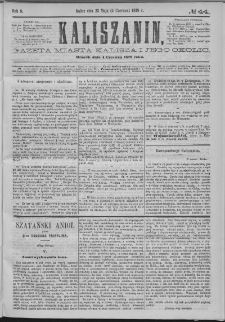 Kaliszanin : gazeta miasta Kalisza i jego okolic