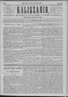 Kaliszanin : gazeta miasta Kalisza i jego okolic