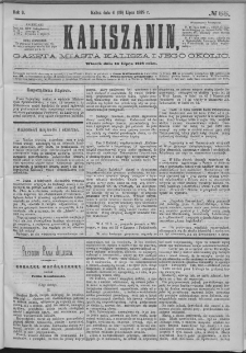 Kaliszanin : gazeta miasta Kalisza i jego okolic