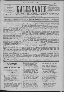 Kaliszanin : gazeta miasta Kalisza i jego okolic