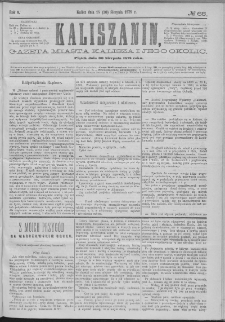 Kaliszanin : gazeta miasta Kalisza i jego okolic