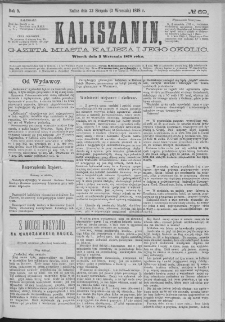 Kaliszanin : gazeta miasta Kalisza i jego okolic