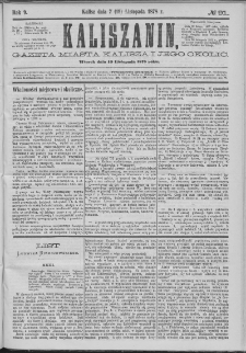 Kaliszanin : gazeta miasta Kalisza i jego okolic